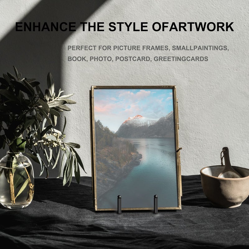 Hoewina Plate Stands for Display  5 Pack 6 Inch Plate Holder Display Stands  Metal Frame holder stand for Book  Picture  Decorative Plate  Photo and Platter  Tabletop Art - Image 4